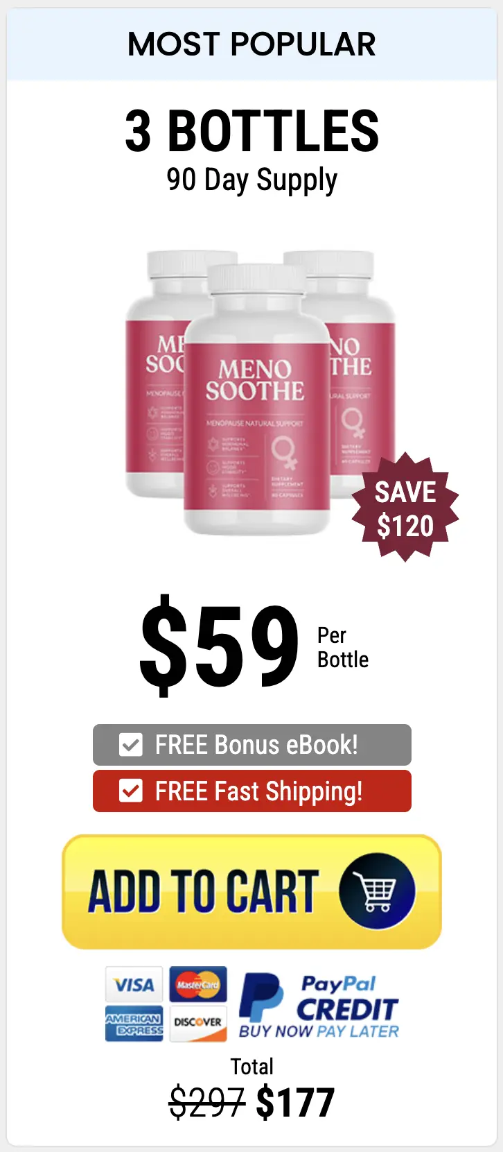 Menosoothe menosoothe three bottles order